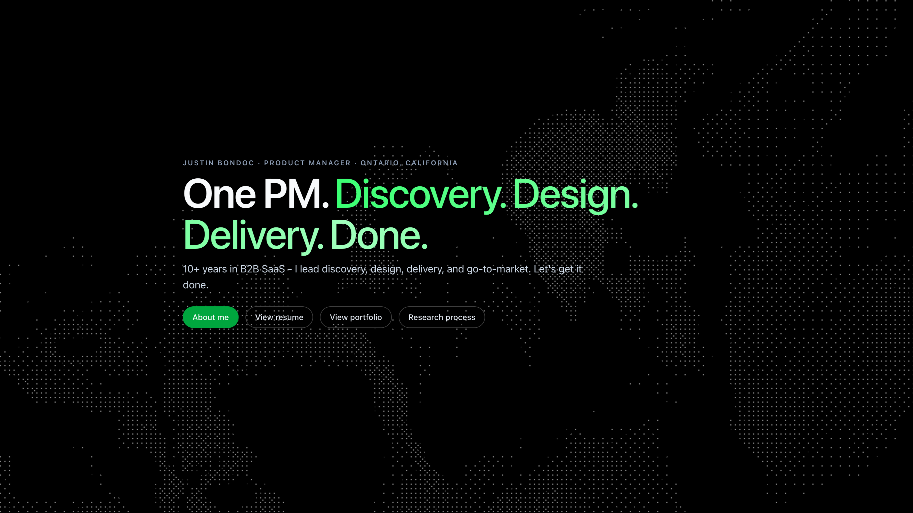 Before: a static site. After: ask a question on the hero, get an answer that points you to case studies and resources.